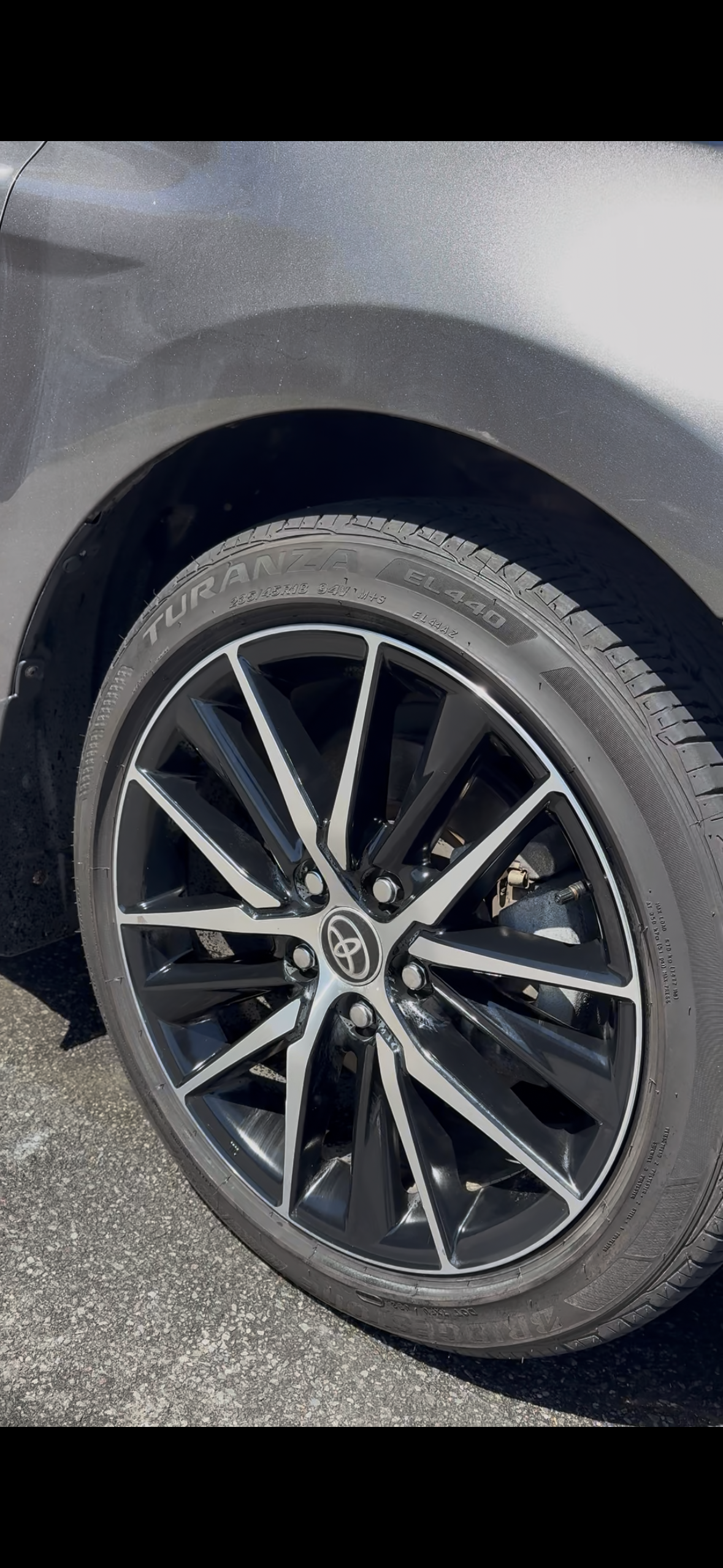 Alloy wheel — clean and polished