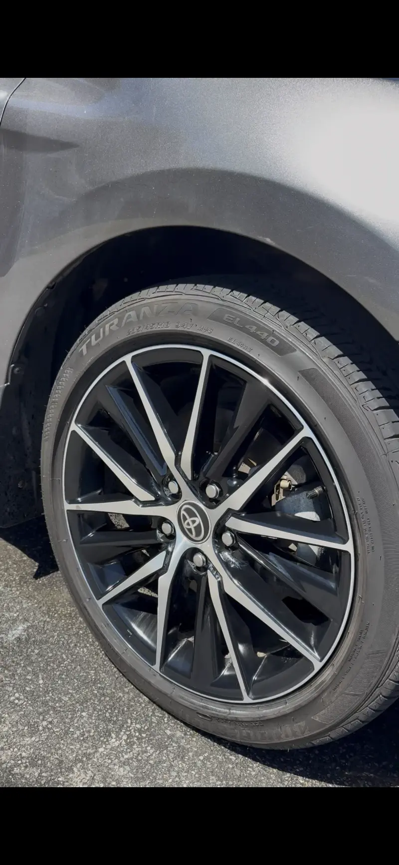 Alloy wheel — clean and polished
