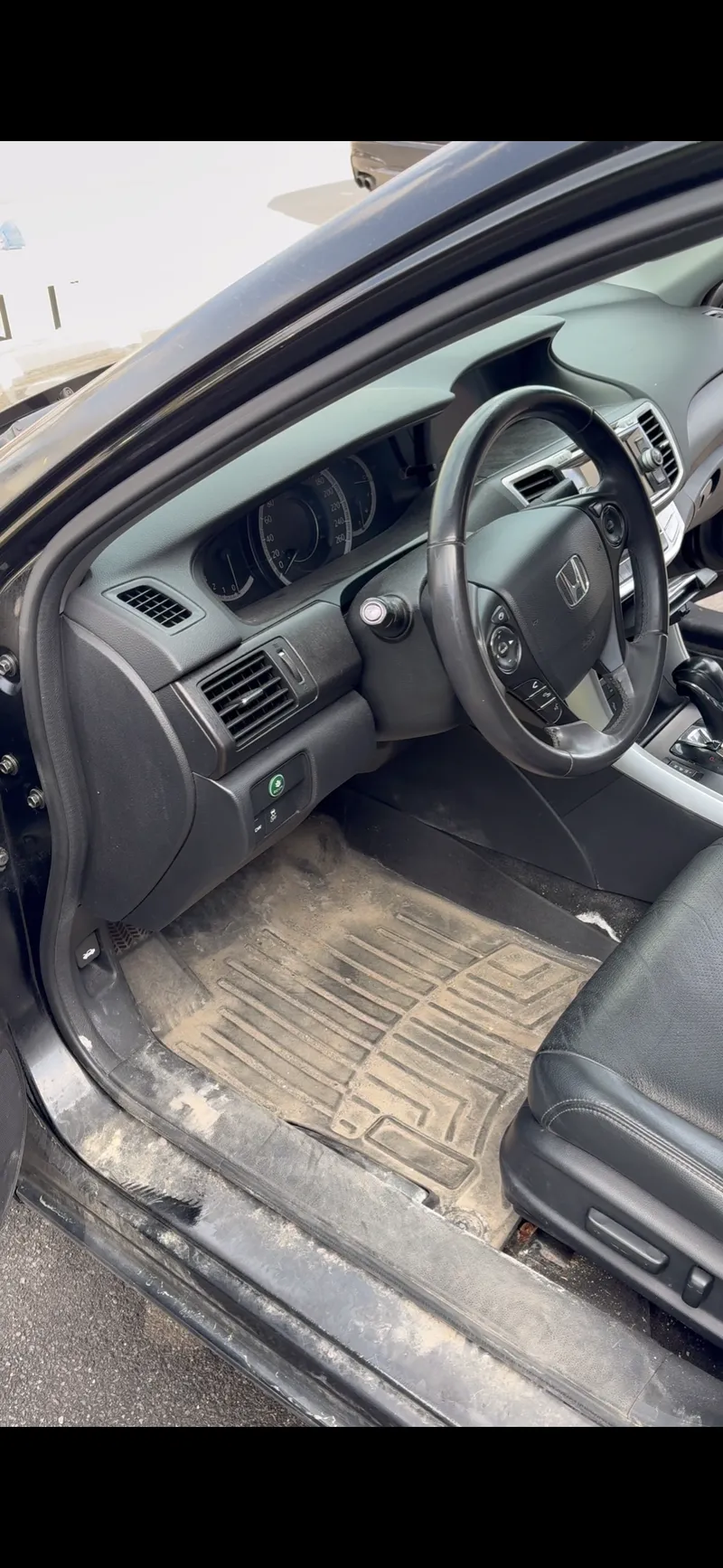 Before — Honda Accord interior