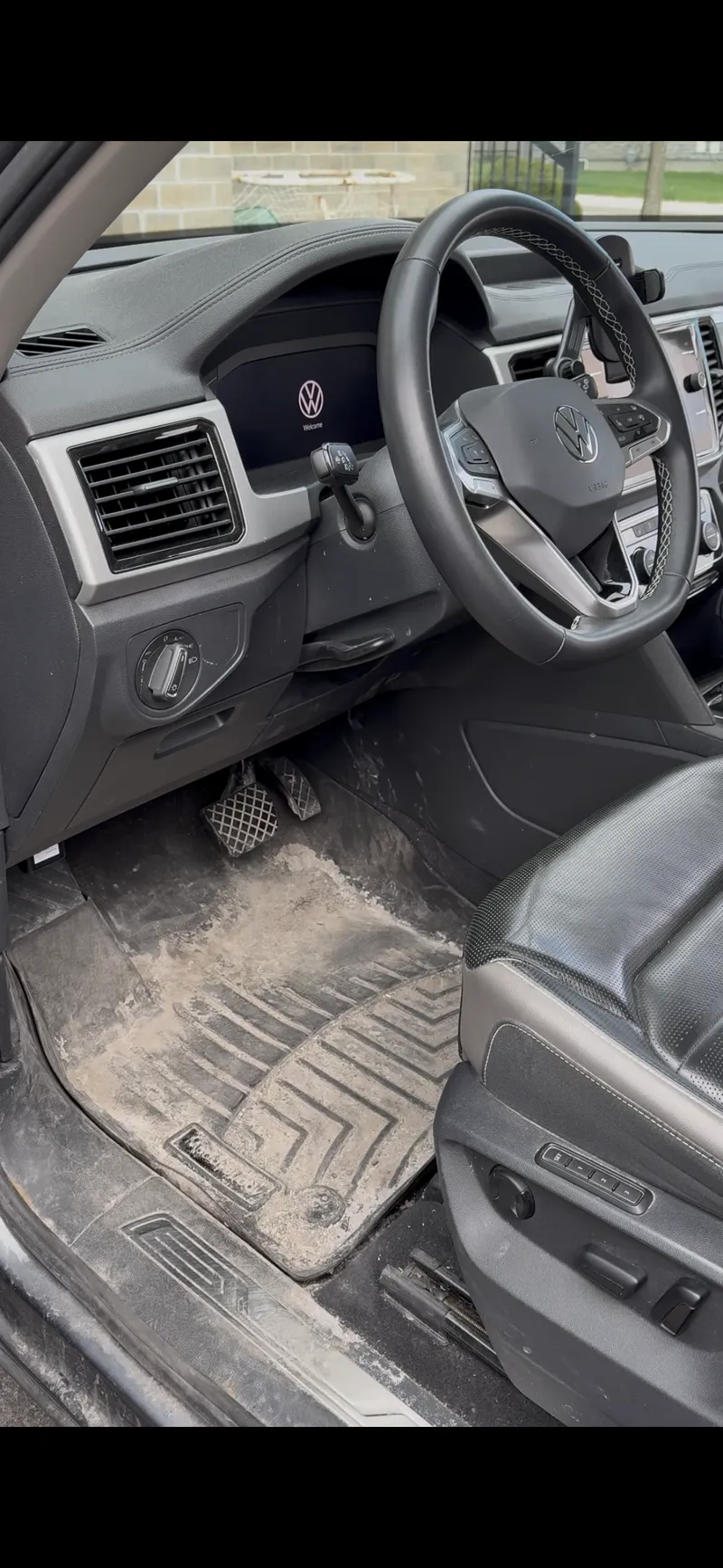 Before — VW Atlas salt stains