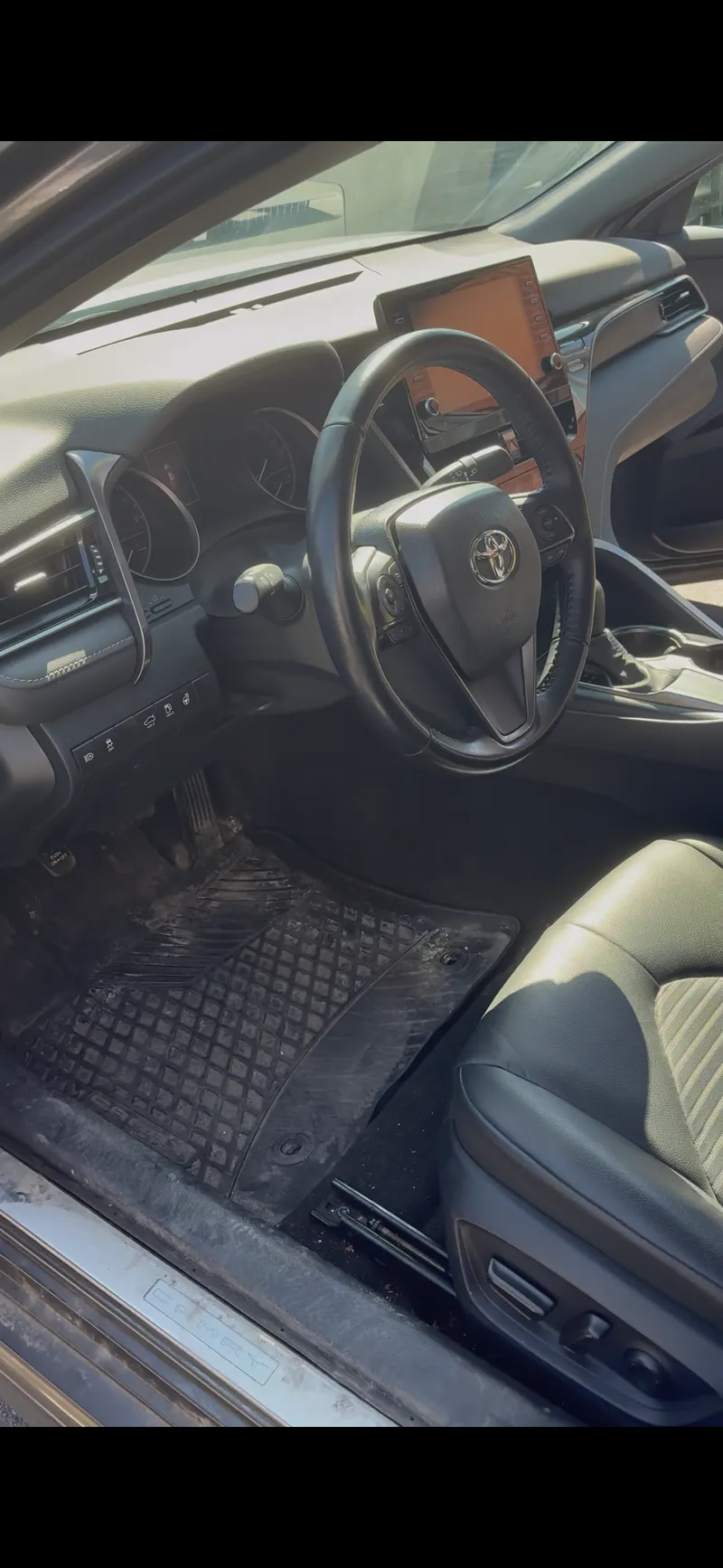Before — Toyota Camry interior